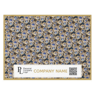 Sapphire Diamond Jewelry Market Stall Craft Fair Tablecloth