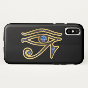 Sapphire Eye of Ra in Gold iPhone X Case