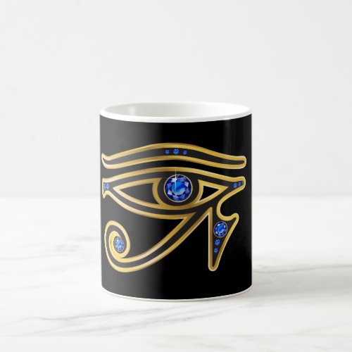 Sapphire Eye of Ra in Gold Mug