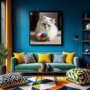 Sapphire Eyes and Colorful Fun Canvas Print
