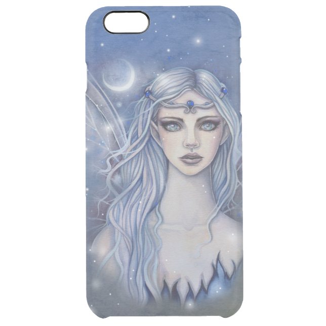 Sapphire Fairy Fantasy Art Uncommon iPhone Case (Back)