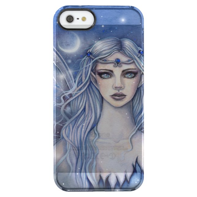 Sapphire Fairy Fantasy Art Uncommon iPhone Case (Back)