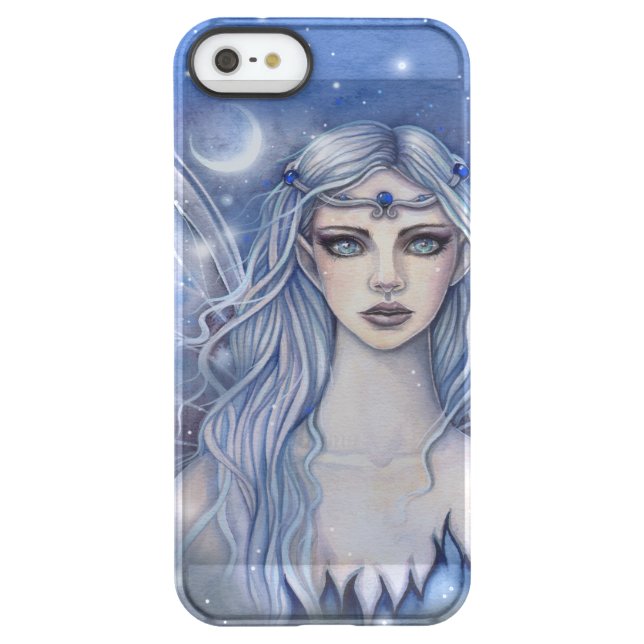 Sapphire Fairy Fantasy Art Uncommon iPhone Case (Back)