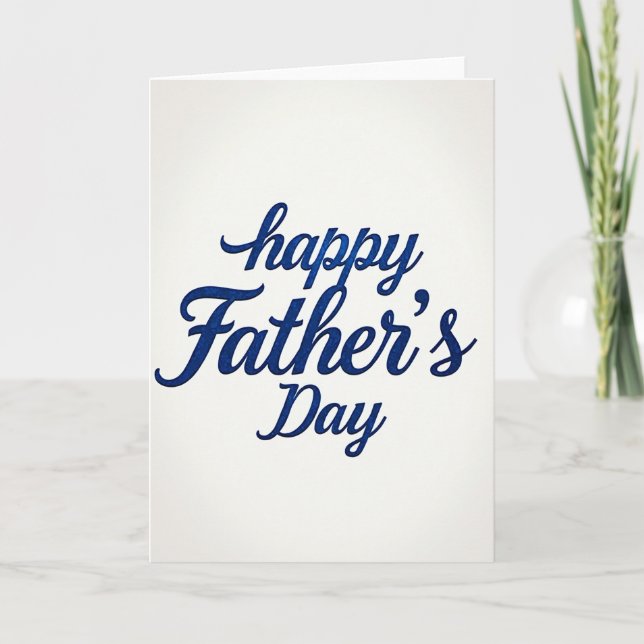 Sapphire Fathers Day Script Card (Front)