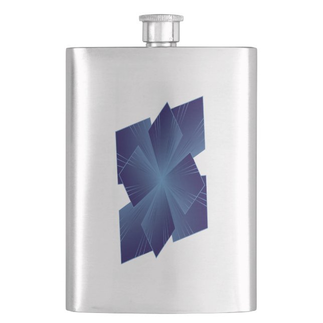 Sapphire Flower Flask (Front)