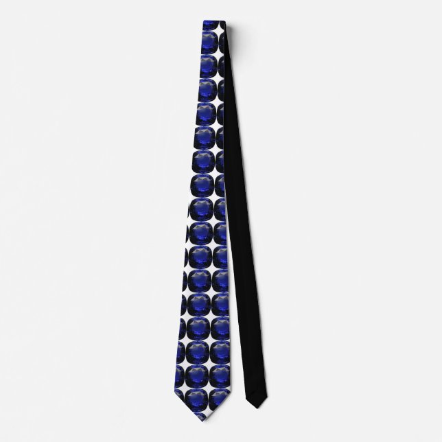 Sapphire Gemstone Blue Neck Tie (Front)