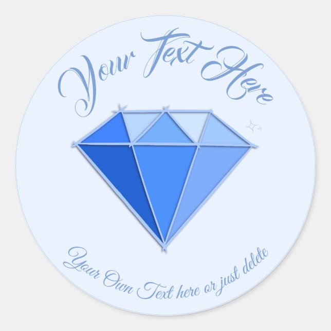 Sapphire Gemstone. Jewelry. 45 Wedding Anniversary Classic Round Sticker (Front)