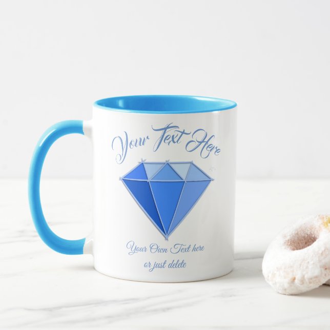 Sapphire Gemstone. Jewelry. 45 Wedding Anniversary Mug (With Donut)