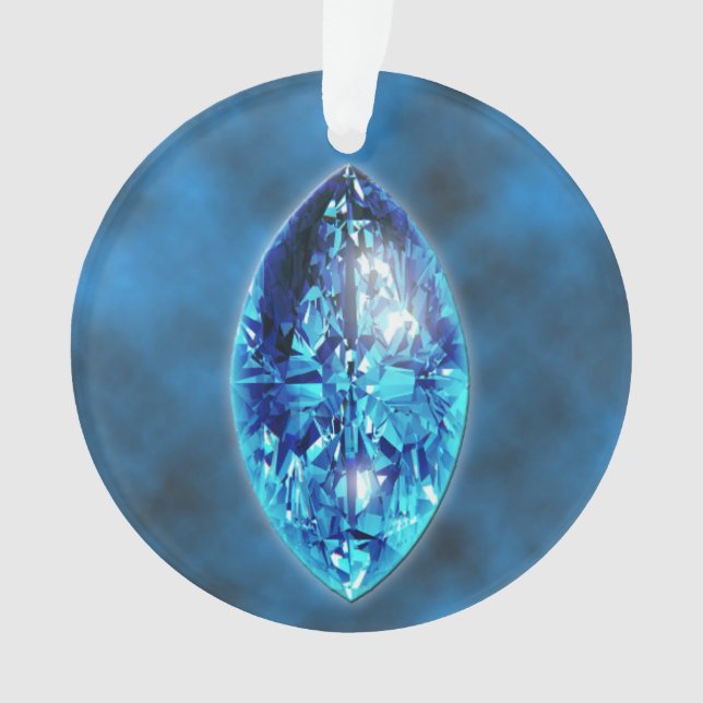 Sapphire Gemstone Ornament (Front)