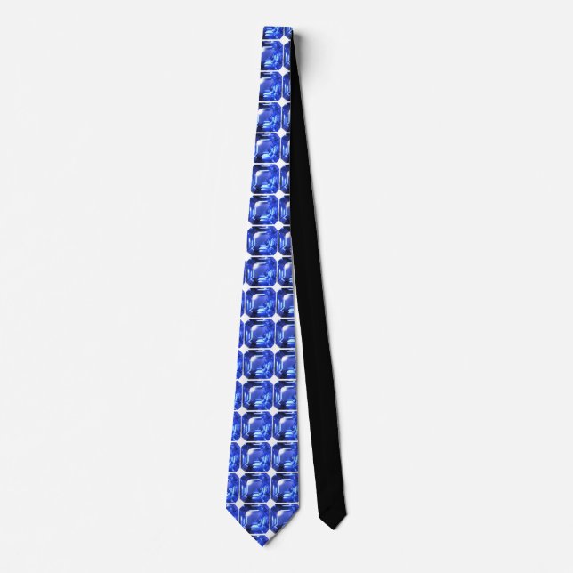 Sapphire Gemstone Sky Blue Neck Tie (Front)