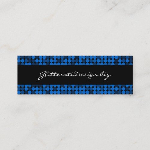Sapphire Glam Skinny Bizcard Business Card Template