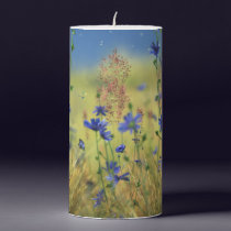 Sapphire & Gold Candle