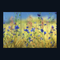 Sapphire & Gold Canvas Print