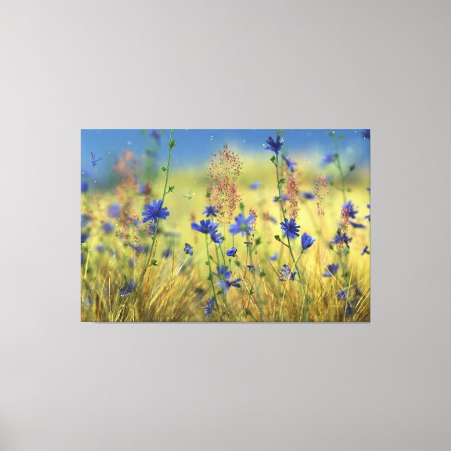 Sapphire & Gold Canvas Print (Front)