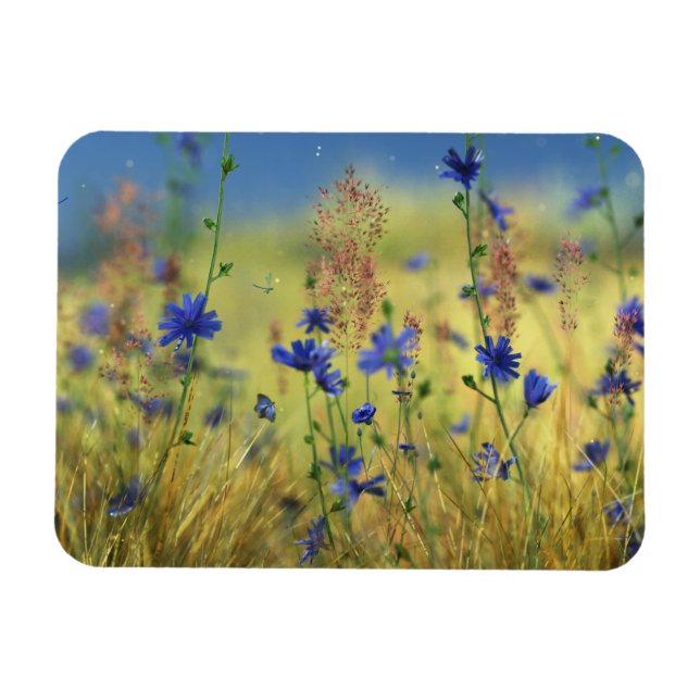 Sapphire & Gold Flexible Magnet (Horizontal)