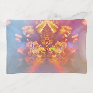 Sapphire Gold | Glass Trinket Tray