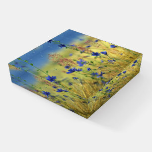 Sapphire & Gold Paperweight