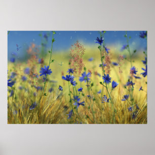 Sapphire & Gold Print