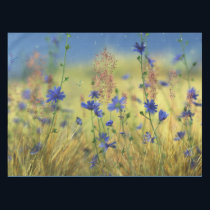 Sapphire & Gold Tablecloth