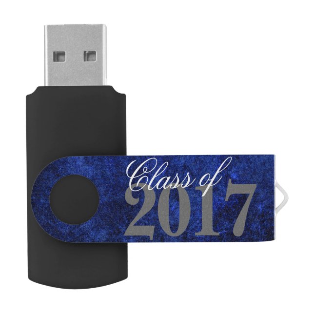 Sapphire Grad | Blue Royal Cobalt Azure Year USB Flash Drive (Opened)