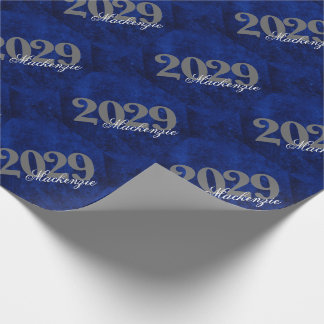 Sapphire Grad | Blue Royal Cobalt Azure Year Wrapping Paper