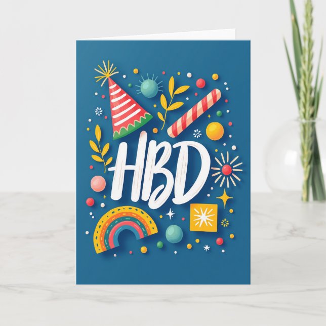 Sapphire Hbd Celebration Card (Front)
