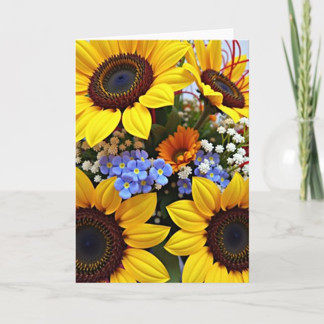 Sapphire Heart Mothers Day Card (Front)