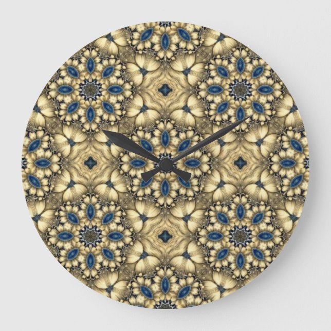 Sapphire Heirloom Medallion Large Clock (Front)