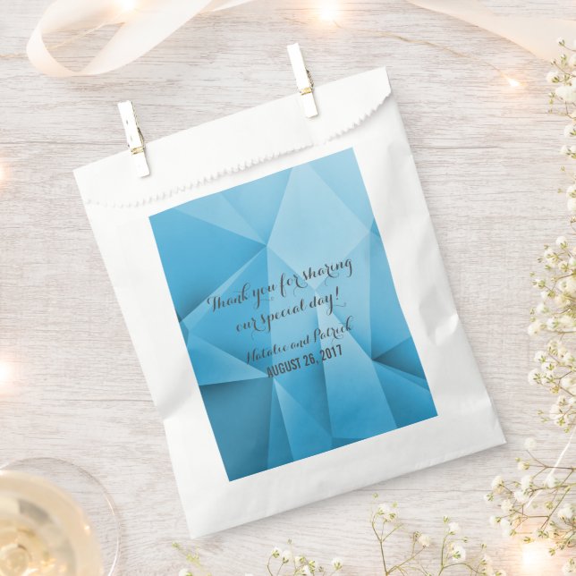 Sapphire Jewel Tones Wedding Favor Bags (Clipped)