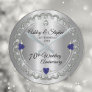 Sapphire Jubilee Diamonds 70th Wedding Anniversary Round Clock