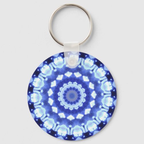 Sapphire Kaleidoscope Keychain