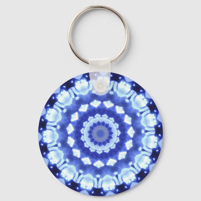 Sapphire Kaleidoscope Keychain (Front)