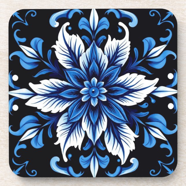 sapphire mandala coaster (Front)