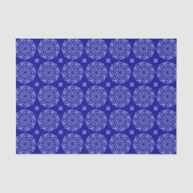 Sapphire Mandala Tissue Paper (Front)