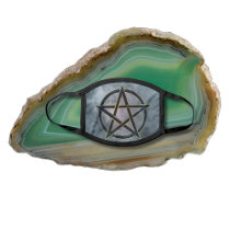 Sapphire Pentagram: The Portal to Divine Wisdom Face Mask