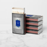 Sapphire Petals And Silver Celebration of Love Matchboxes