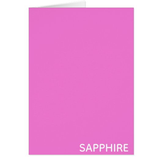 Sapphire pink color name (Front)