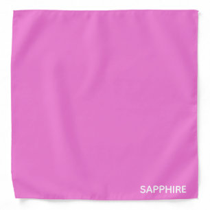 Sapphire pink color name bandana