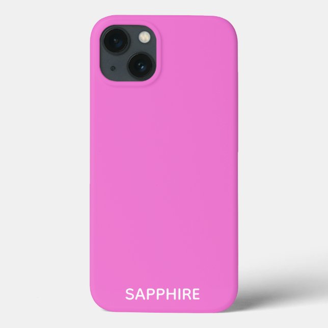 Sapphire pink color name Case-Mate iPhone case (Back)