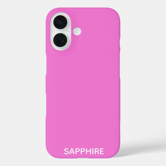 Sapphire pink color name Case-Mate iPhone case (Back)