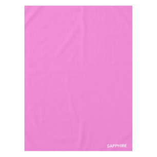 Sapphire pink color name tablecloth
