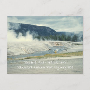 Sapphire Pool Firehole River Yellowstone Postcard