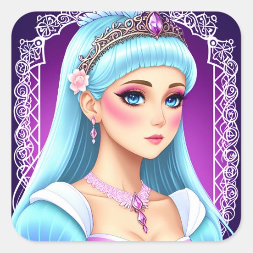 Sapphire Princess Sticker Design