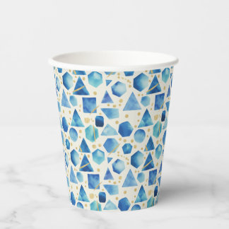 Sapphire Prism Mosaic Paper Cups