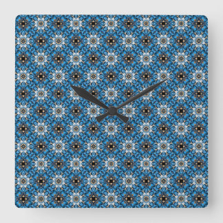 Sapphire Reverie  Square Wall Clock