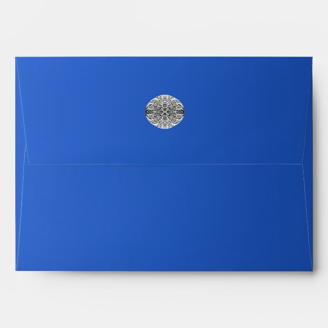 Sapphire Royal Blue Diamond Envelope (Back (Top Flap))