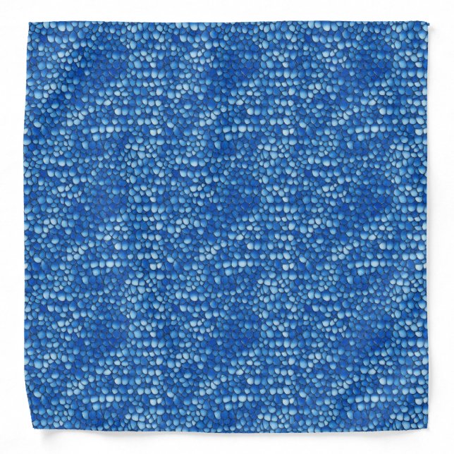 Sapphire Scale Pattern Bandana (Front)