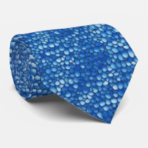 Sapphire Scale Pattern Neck Tie