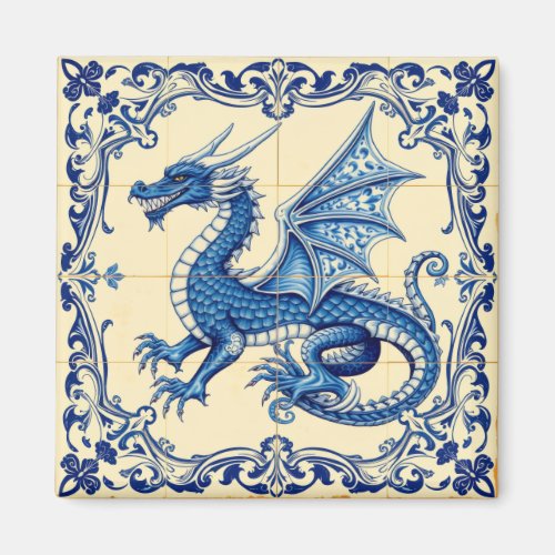 sapphire sky dragon magnet