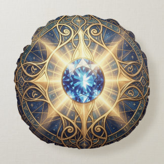 Sapphire – The Stone of Truth and Wisdom´2 Round Pillow